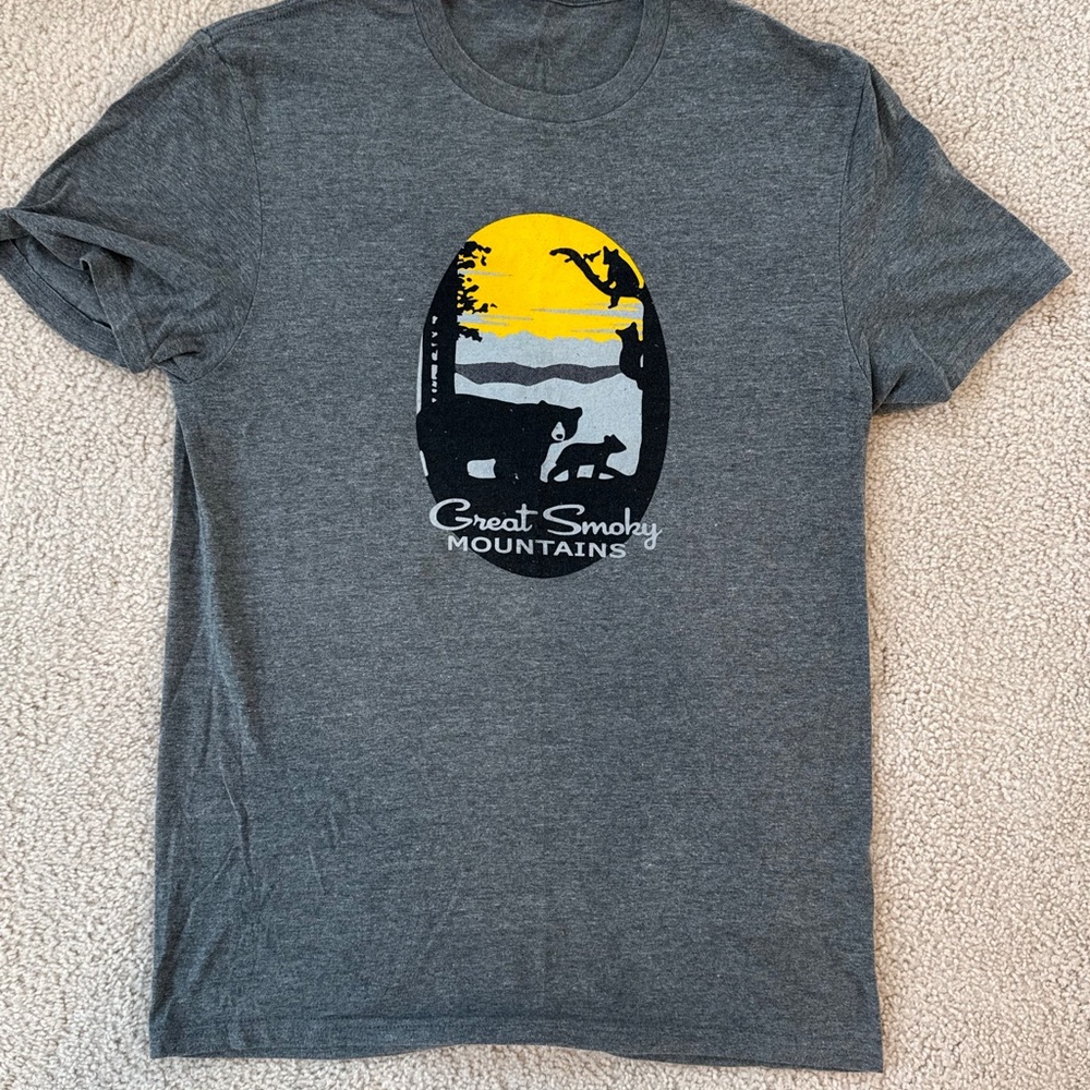 Great Smoky Mountains National Park Graphic Tee - Charcoal Gray